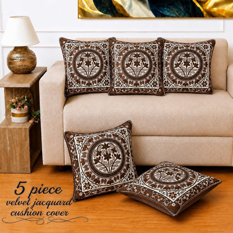 Luxury Vintage Floral Velvet Cushion Covers(Pack of 5) - The Linen House