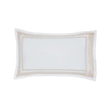 Luxury White Duvet Cover Set with Beige Border - The Linen House