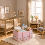 Pink Unicorn Dreams Diaper Caddy Bag