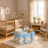 Blue Rainbow Dreams Diaper Caddy Bag