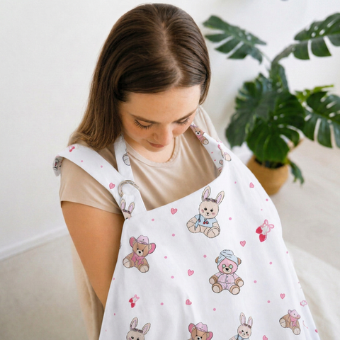 Teddy Bunny Love Nursing Apron