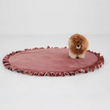 Velvet Baby Rug with Frill
