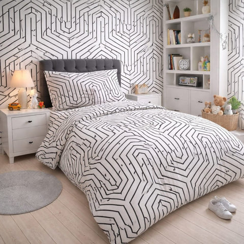 Maze of Patterns Kids Bedsheet - The Linen House