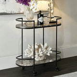 MDF Bar Cart / Drinks Trolley - The Linen House