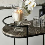 MDF Bar Cart / Drinks Trolley - The Linen House