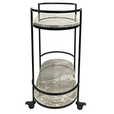 MDF Bar Cart / Drinks Trolley - The Linen House
