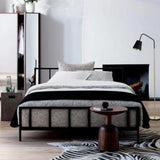 Metal Bed Frame with 2 Side Tables – Sleek & Functional Bedroom Set - The Linen House
