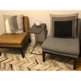 Metal C shape Side Table - The Linen House