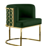 Metal Chair with Foot Rest - The Linen House
