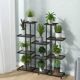 Metal Plant Stand, 9 Tiers Multifunctional Plant Stands - The Linen House