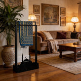 Metal Quran Stand with Mosque Design – Floor Standing Islamic Book Holder - The Linen House