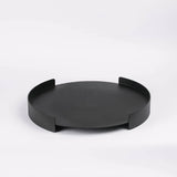 Metal Round Serving Tray - The Linen House