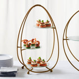 Metalcraft Oval 3 - Tier Buffet Stand - The Linen House