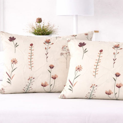 Minimal Botanical Accent Pillow Cover (Pack of 2) - The Linen House