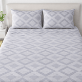 Minimalist Grey Printed Bedsheet Set - The Linen House