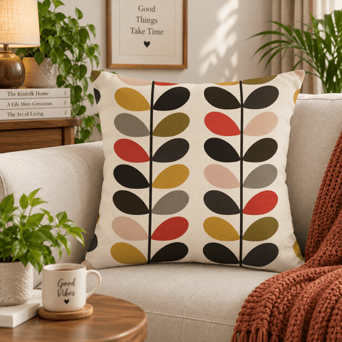 Modern Abstract Leaf Cushion Cover - The Linen House