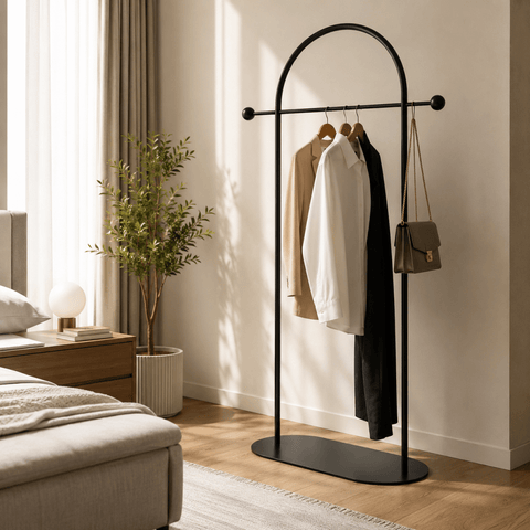 Modern Arch Coat Rack Stand - The Linen House