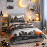 Modern Cityscape Kids Bedsheet - The Linen House