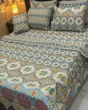 Modern Floral Printed Bedspread Set – 7 Pcs - The Linen House