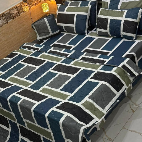 Modern Geometric 7Pc Bedspread Set - The Linen House