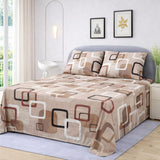 Modern Geometric Printed Bedsheet Set - The Linen House