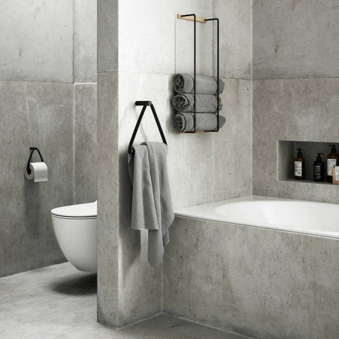 Modern Geometric Towel Ring Holder - The Linen House
