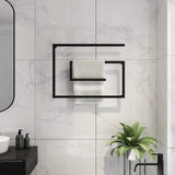 Modern Geometric Wall-Mounted Towel Rack - The Linen House