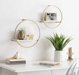 Modern Glam Floating Wall Shelf - The Linen House