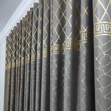 Modern Greek Key Pattern Curtain - The Linen House
