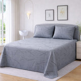 Modern Lines, Calm Nights Bedsheet (3pcs) - The Linen House