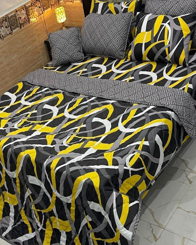 Modern Luxury Printed Bedspread Bedding – 7 Pcs - The Linen House