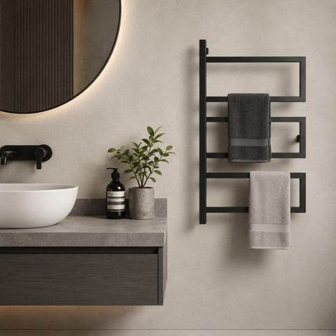 Modern Multi-Bar Towel Holder - The Linen House