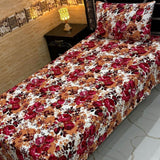 Modern Rose Print Bedsheet – Single Size (Pack of 2) - The Linen House