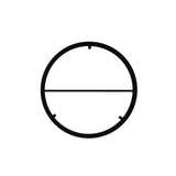 Modern Round Wall Shelf With Towel Holder - The Linen House