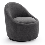 Modern Upholstered Swivel Chair - The Linen House