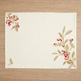 Winter Berries Cotton Placemats Table Mats