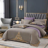 Motive Embroidered Duvet Set - The Linen House