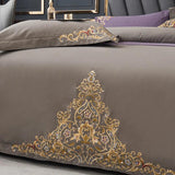 Motive Embroidered Duvet Set - The Linen House