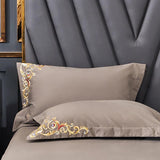 Motive Embroidered Duvet Set - The Linen House