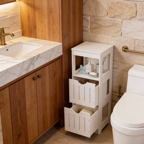 Multi Drawer Bathroom Rack - The Linen House