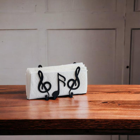 Music Napkin Holder, Metal Kitchen Accessories, Dining Accessories, Metal Napkin Holder, Kitchen Decor, Kitchen Storage - The Linen House