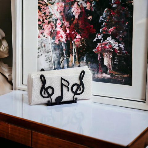 Music Napkin Holder, Metal Kitchen Accessories, Dining Accessories, Metal Napkin Holder, Kitchen Decor, Kitchen Storage - The Linen House