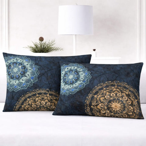 Mystic Mandala Decorative Pillow Cover (Pack of 2) - The Linen House