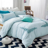 Embroidered Duvet - The Linen House