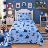 Nautical Ocean Adventure Kids Bedsheet - The Linen House