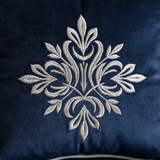 Navy Blue Velvet Bed Sheet Bridal Set with filling - The Linen House