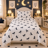 Navy Dragonfly Kids Bedsheet - The Linen House
