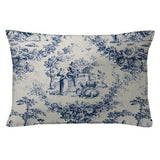 Navy Printed Bedding Duvet Set - The Linen House