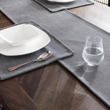 New Velvet Table Runner With Mats - The Linen House