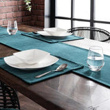 New Velvet Table Runner With Mats - The Linen House